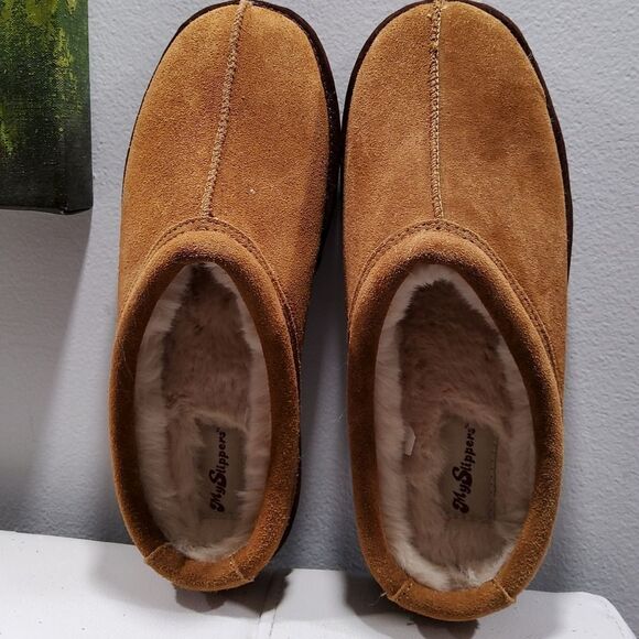My Pillow MySlippers Suede Slip-on Clogs Size 9 - Picture 2 of 9